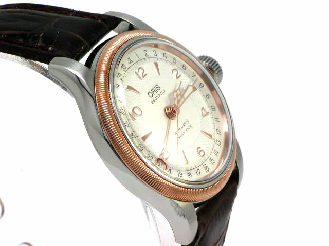オリス ビッグクラウン ポインターデイト SS/GPコンビ φ36mm USED Oris