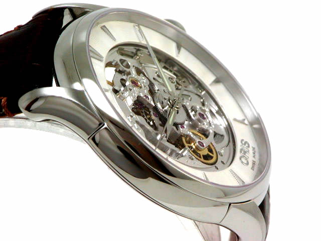 オリス アートリエ 両面スケルトン φ40mm レザー