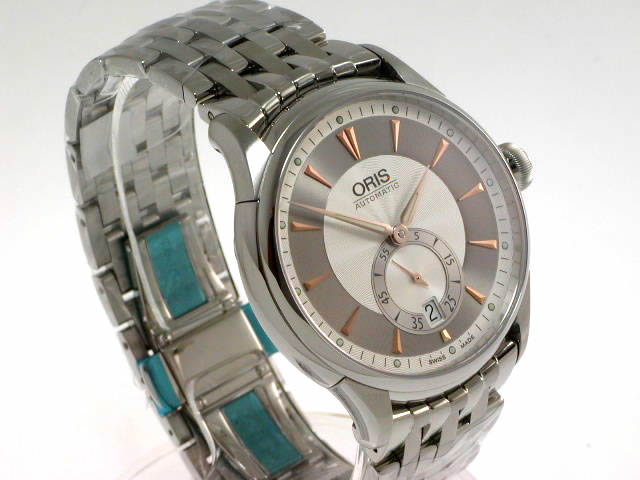 オリス アートリエ スモールセコンドφ40mm メタルブレス 623 7582 40 51M