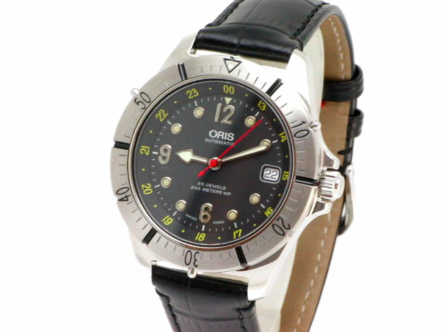 絶盤 オリス クラシック スポーツ ダイバー 替ベルトつき 38mm 633
