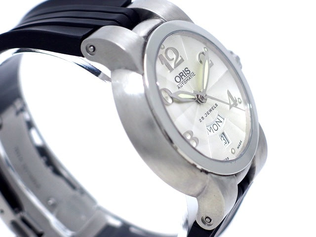 オリス TT1デイデイト 635 7517 41 61 25石自動巻 OH済 USED