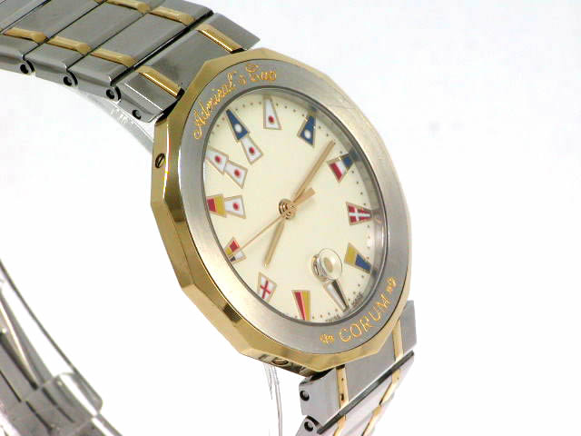 コルム アドミラルカップ SS/18K クオーツ USED　