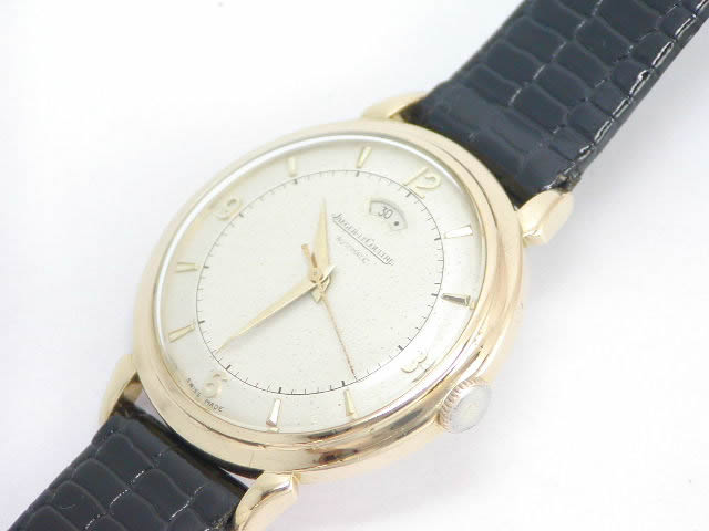 ジャガールクルト 自動巻 パワーリザーブ 金無垢 1950年代