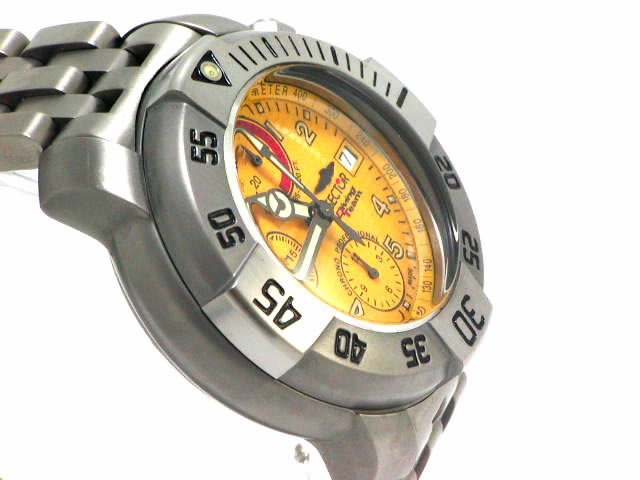 セクター ダイビングチーム1000 自動巻 クロノグラフ チタン USED　