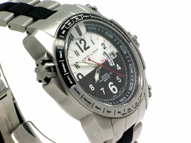 ハミルトン カーキトワイライト GMT H625150 自動巻 USED