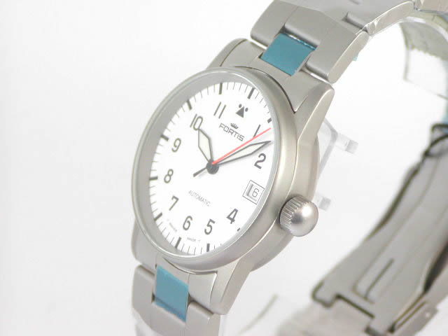 フォルティス パイロット MM ホワイトダイヤル ブレス 620 1042M　　新品 Fortis