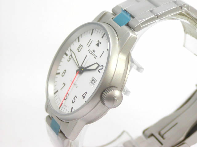 フォルティス パイロット･アラビック ホワイトダイヤル 595 1042M　　新品 Fortis