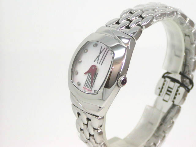 ミザーニ ナチュラルパール 10Pダイヤ レディス SSブレスレット 210M　新品