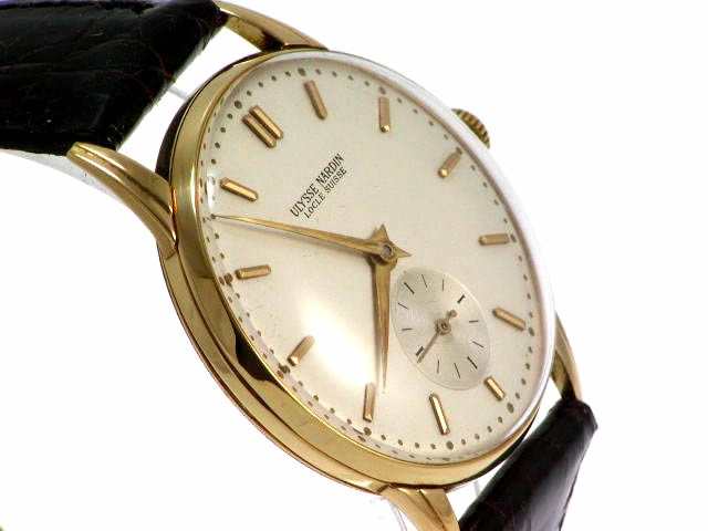 ユリスナルダン 18KYG 手巻 1950年代　