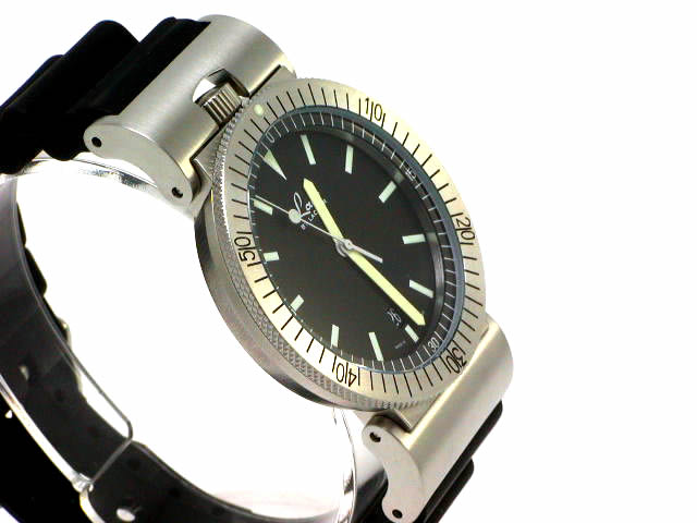 ラコ ネイビーシリーズ クオーツ デイト 40mm ラバーベルト 862014　新品 Laco