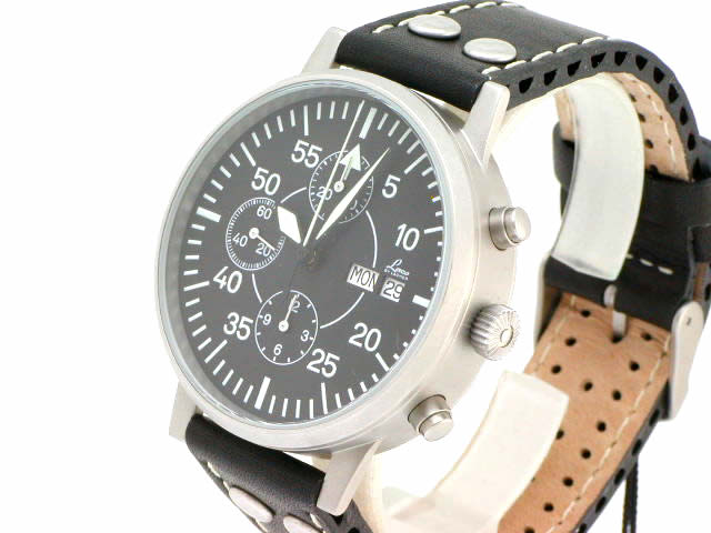 ラコ オートマチック クロノグラフ デイデイト 42mm 860890　新品 Laco
