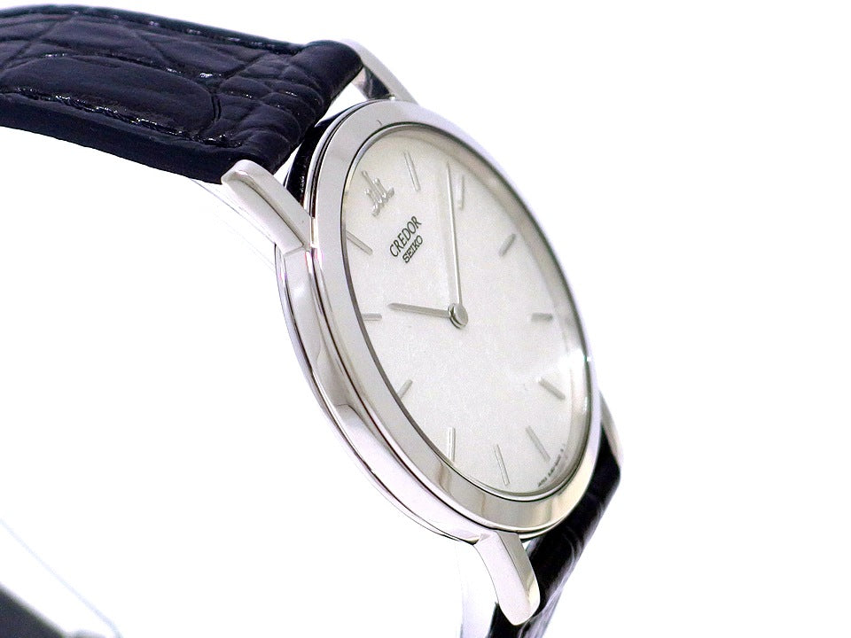 セイコー クレドール 8J80-8A00 Pt950 プラチナ無垢 クオーツ USED Seiko