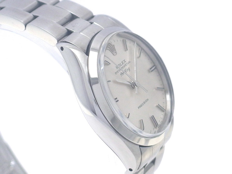 ロレックス エアキング Ref.5500 Cal.1520 自動巻 OH済 ロレックス純正ハードブレス 1986年製 Rolex