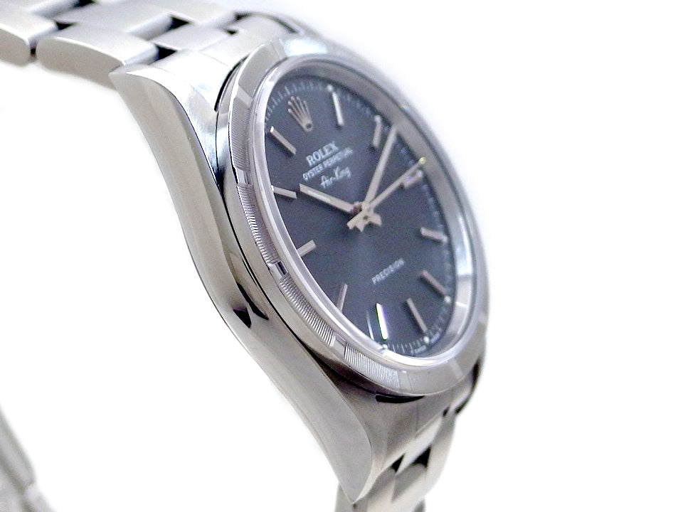 ロレックス エアキング Ref.14010 グレー文字盤 Cal.3000 自動巻 純正ブレス OH済 1996年製 Rolex