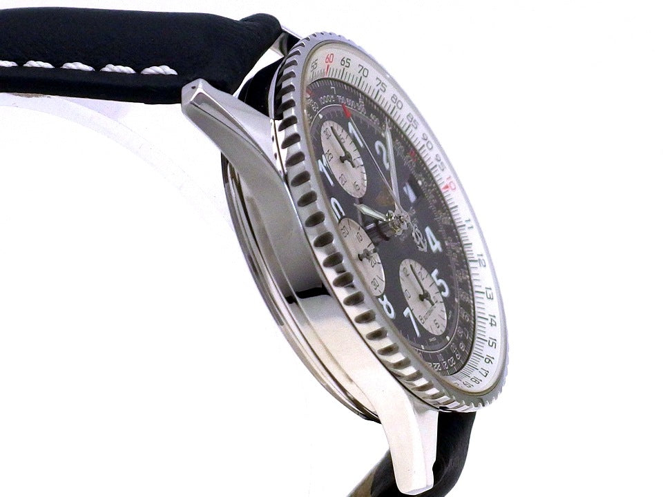 ブライトリング オールドナビタイマー A13322 アラビアインデックス 黒文字盤 自動巻 OH済 2000年頃 USED　Breitling