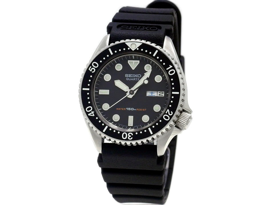 セイコー 150mダイバーズ 黒文字盤 6458-6000 ボーイズ クオーツ 1981年製 Seiko
