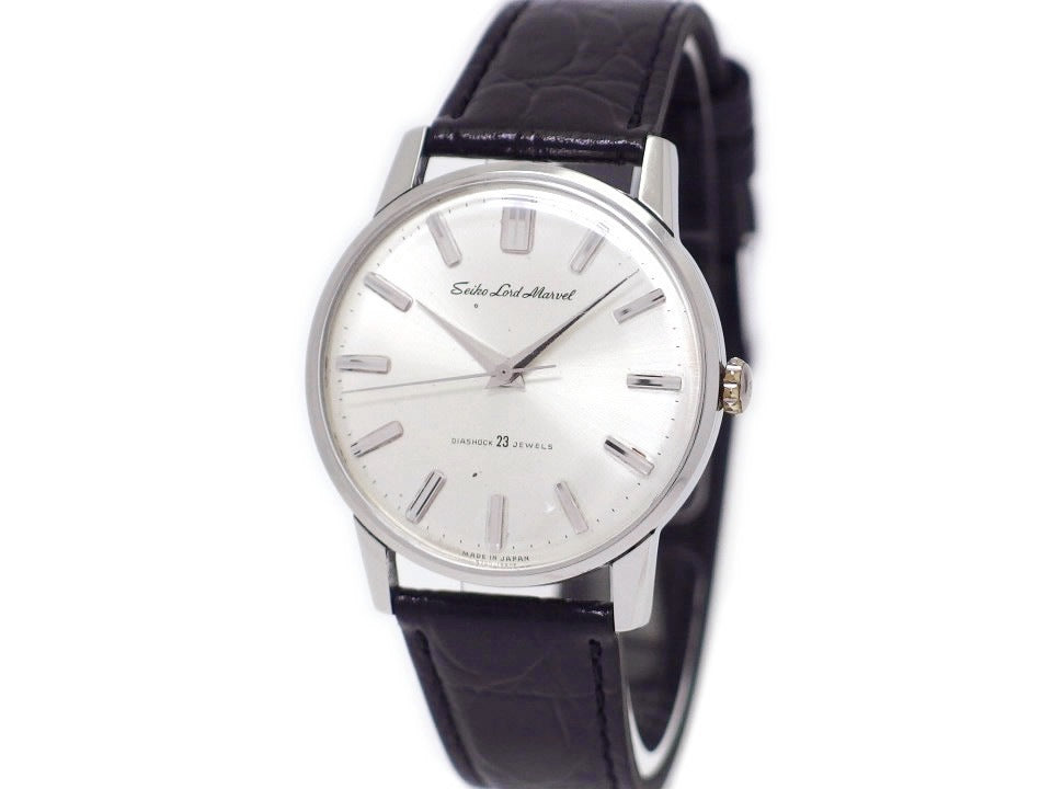 セイコー ロードマーベル 5740-1990 筆記体ロゴ SS Cal.5740A 23石 手巻 OH済 昭和39年製 Seiko