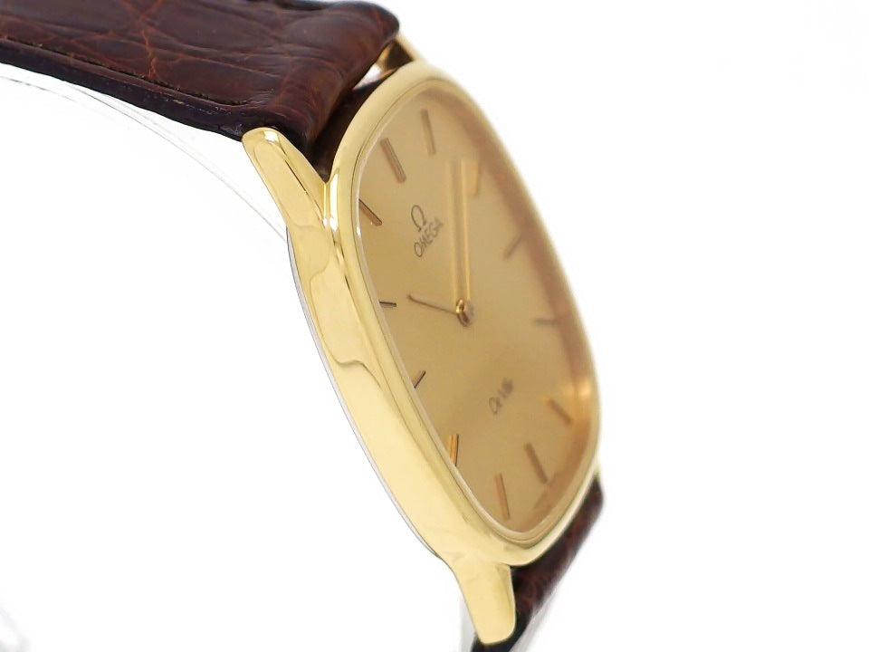 オメガ デヴィル Ref.191.0220 MD191.220 メンズ GF/SS Cal.1434 クオーツ 1985年製 USED Omega