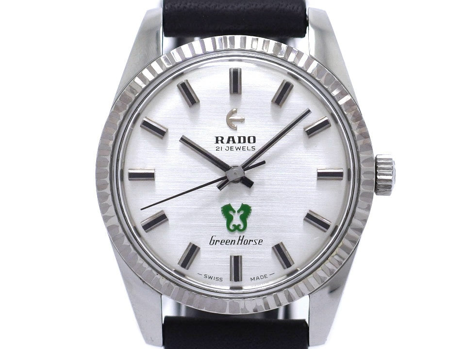 ラドー グリーンホース Ref.11536/1 ノンデイト 金色ムーブメント 21石 手巻 OH済 1970年代 Rado