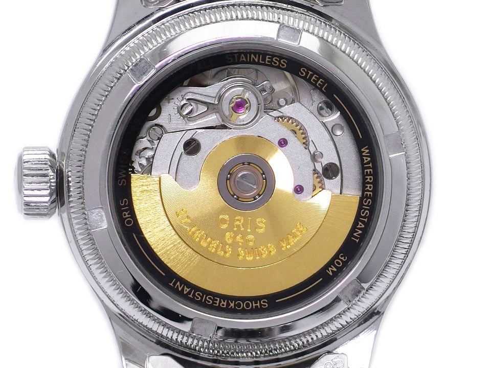 オリス ポインターデイト スモールセコンド 33mm Ref.640-7462 自動巻 OH済 USED