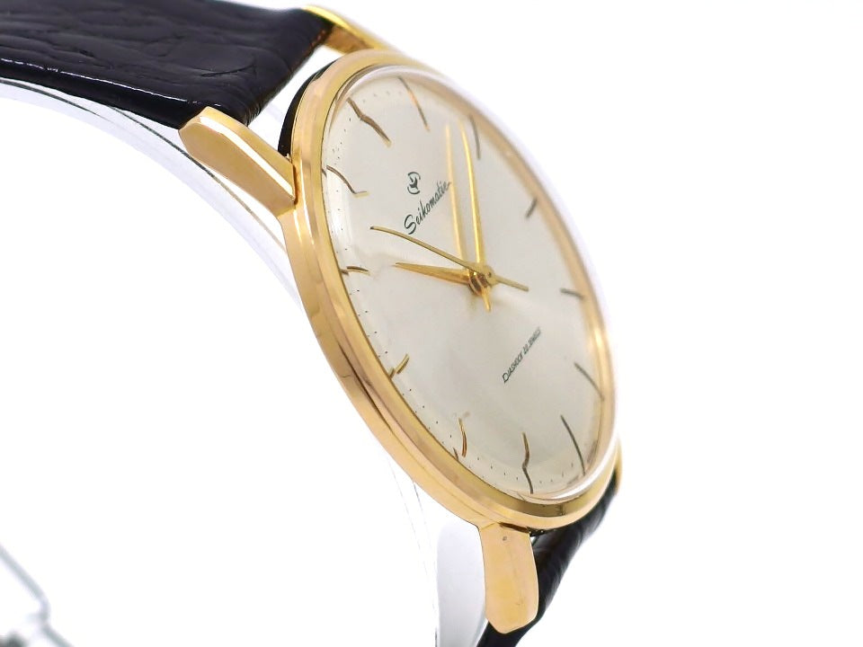 セイコー マチック 15007D 金メッキ ノンデイト Cal.603 20石 自動巻 OH済 1961年/昭和36年製 Seiko