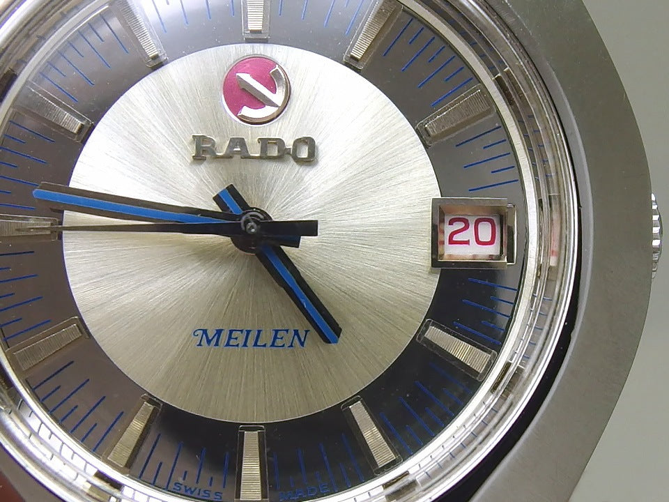 ラドー MEILEN 633.3111.4 ７面カット風防 純正ブレスレット Cal.2824 25石 自動巻 OH済 1970年代