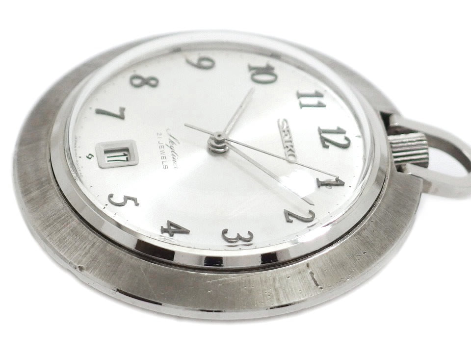 セイコー スカイライナー 懐中時計 6102-0010 Cal.6102A 21石 手巻 OH済 昭和43年/1968年製 Seiko