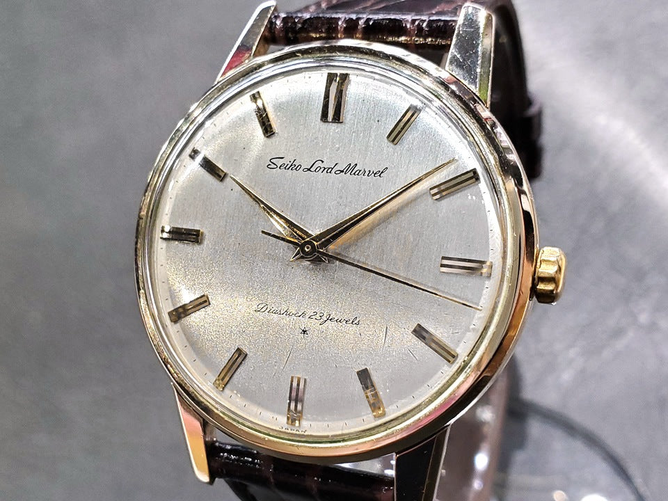 セイコー ロードマーベル 15027 14金張り AD文字盤 23石 手巻 OH済 昭和38年/1963年製 Seiko
