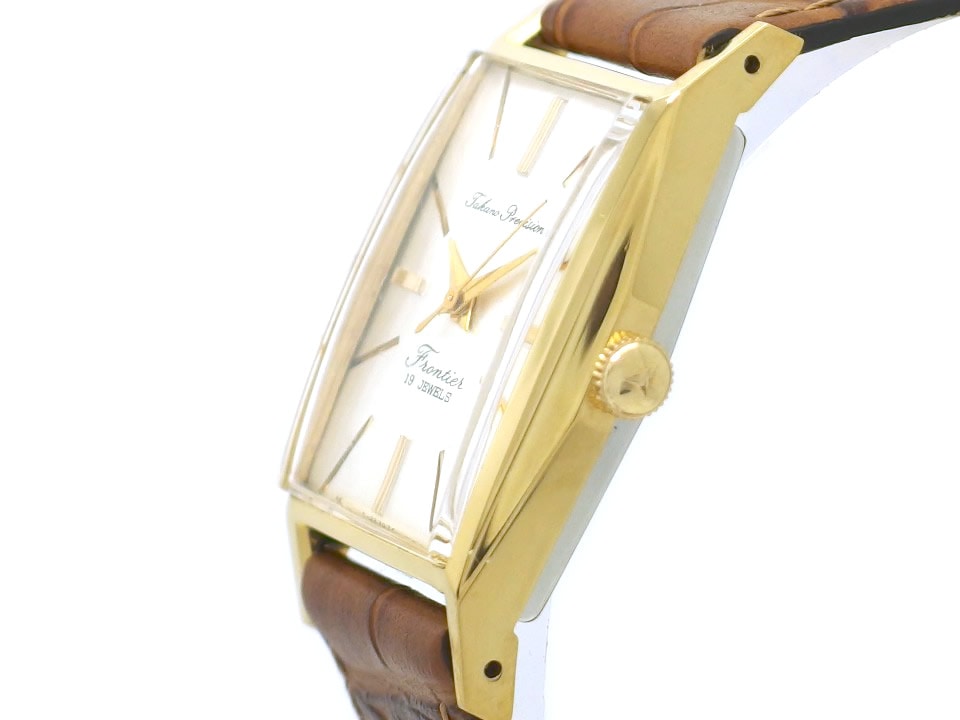 タカノ プレシジョン フロンティア Ref.10073 スクエアケース 金メッキ 19石 手巻 OH済 1961年発売