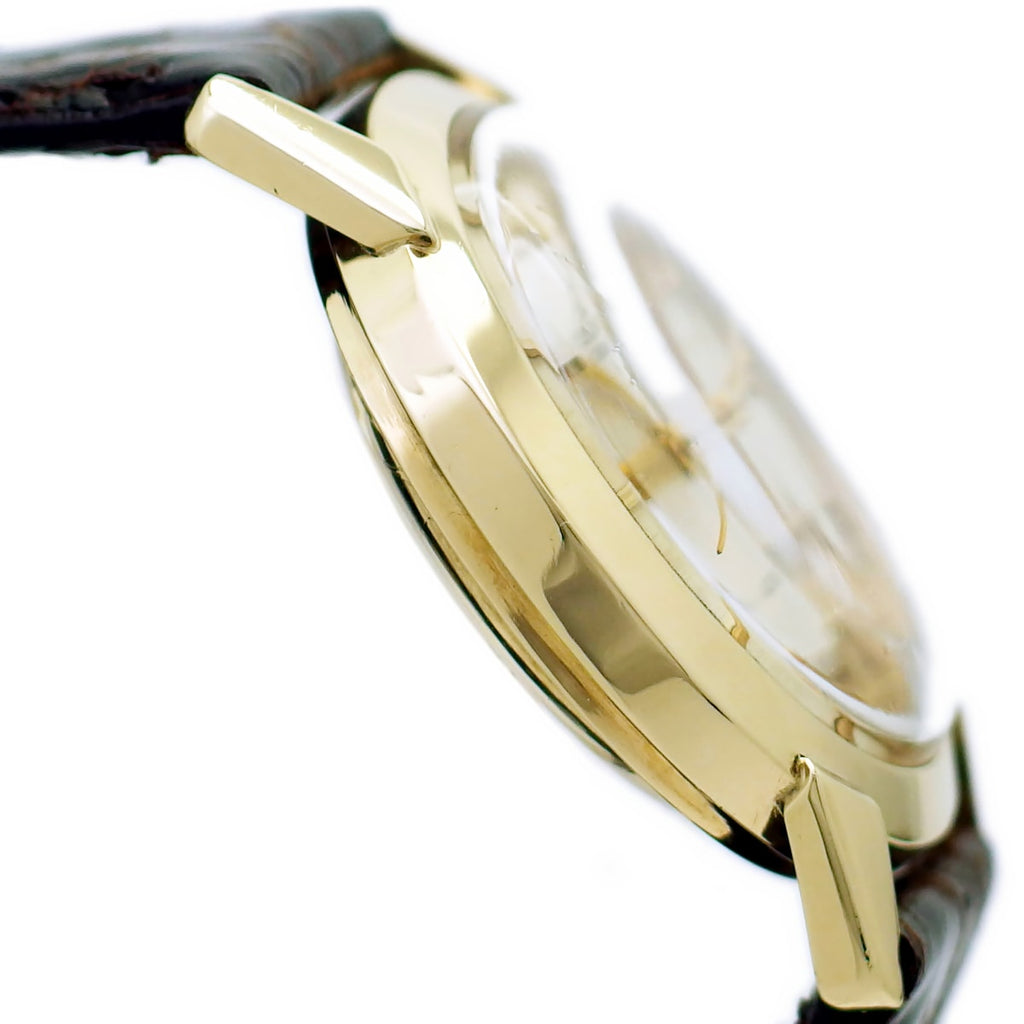 Ulysse Nardin Automatic Chronometer, 14K solid gold, 17 jewels, self-winding, serviced, 1950s