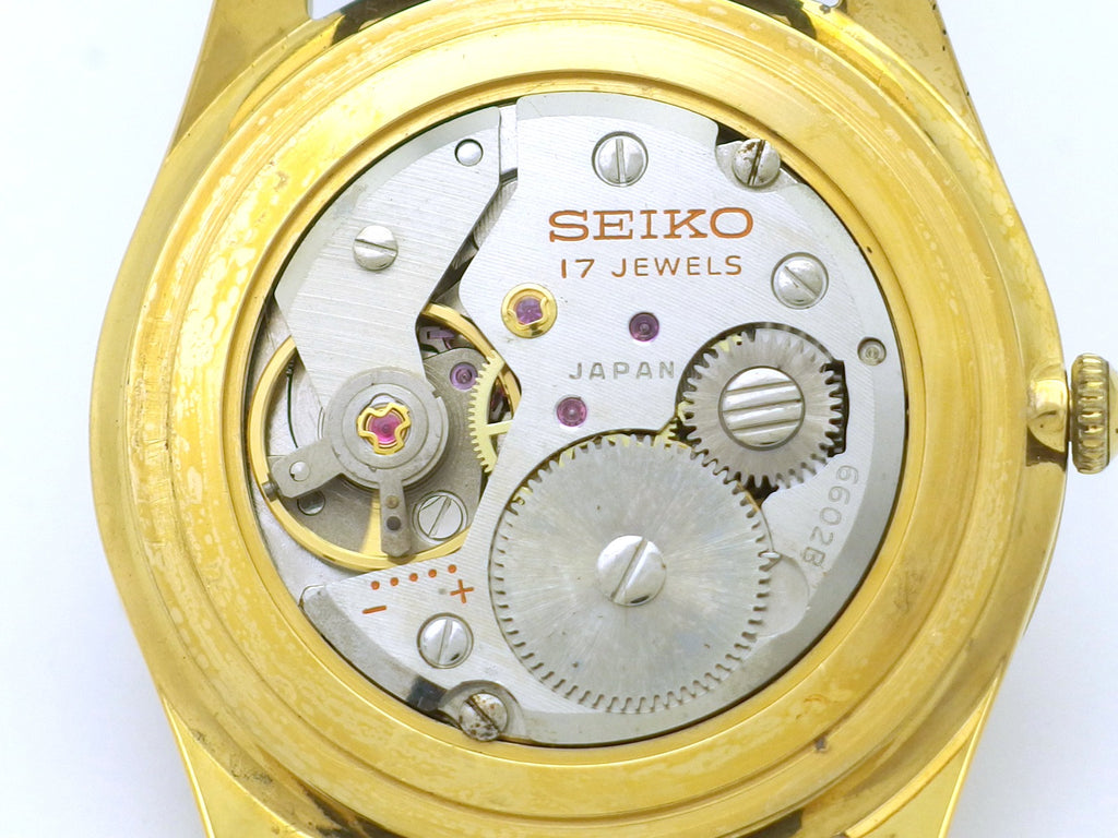 セイコー スポーツマン17 6602-1990 金メッキ Cal.6602B 17石 手巻 OH済 昭和40年/1965年製 Seiko