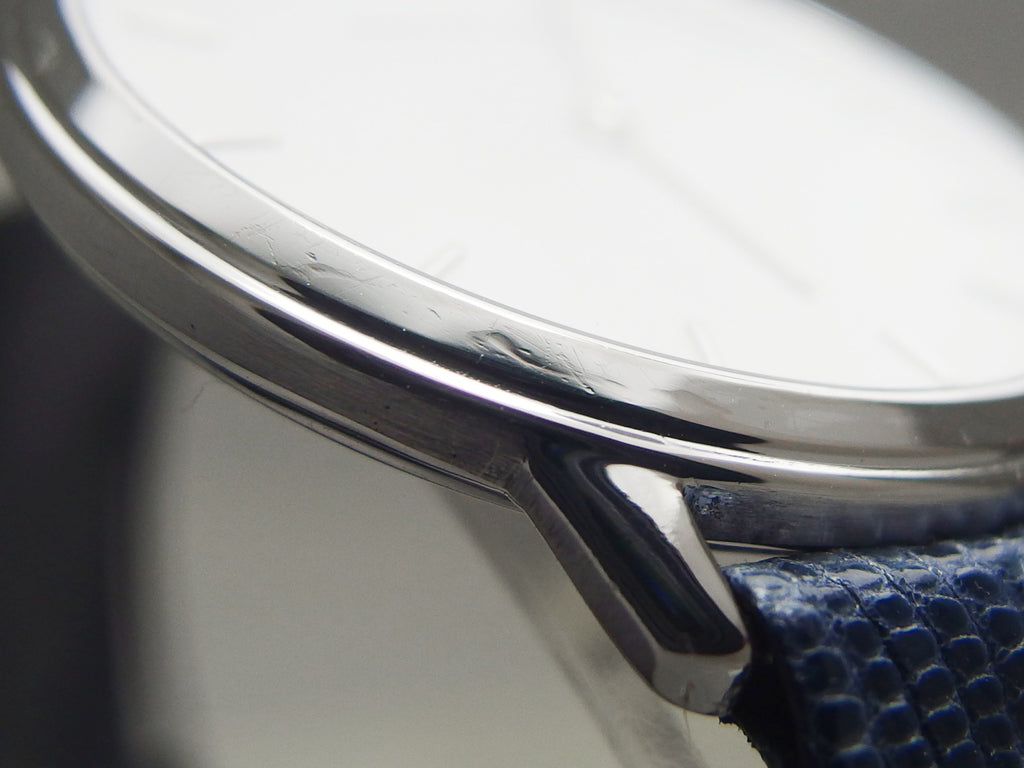 オーデマピゲ 18金ホワイトゴールド ラウンドケース 31mm メンズ 純正金尾錠 クオーツ USED Audemars Piguet