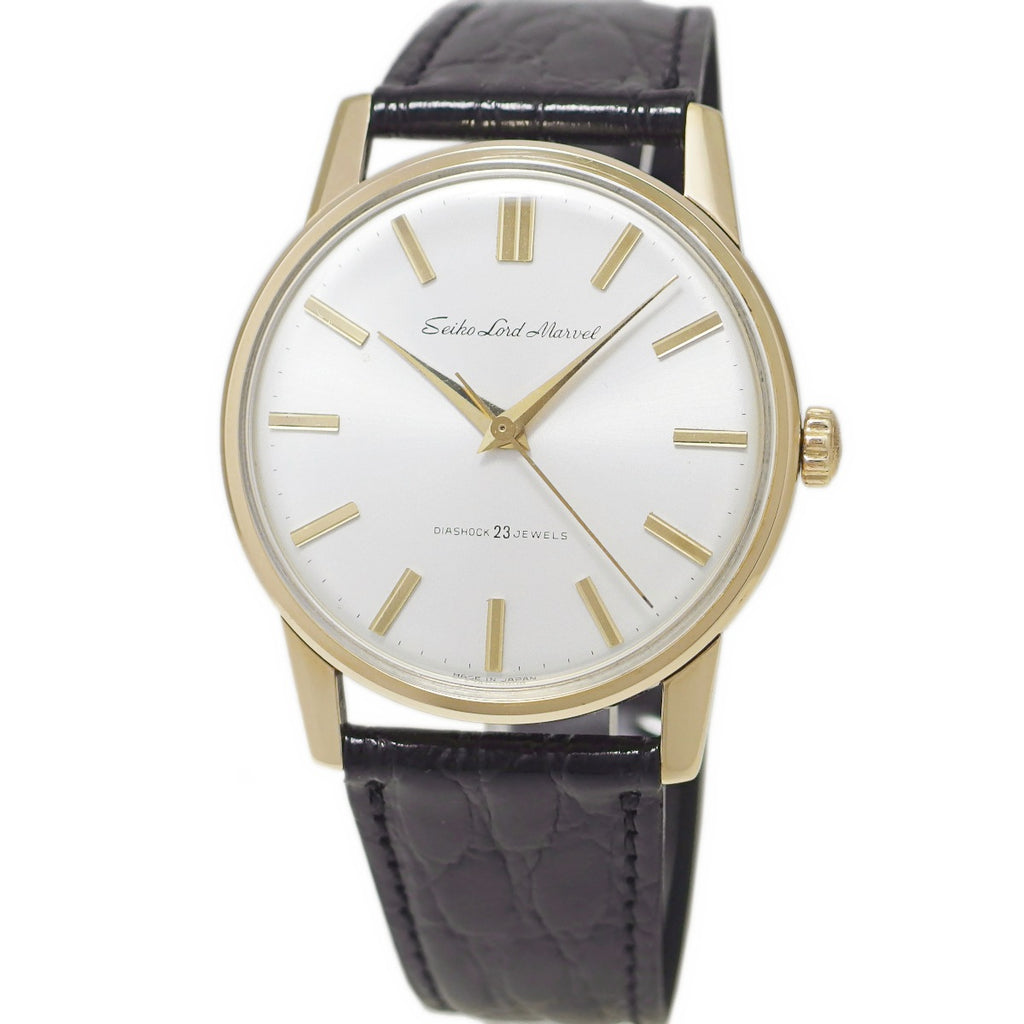 セイコー ロードマーベル 5740-1990 金張り 23石 手巻 OH済 昭和39年/1964年製 Seiko