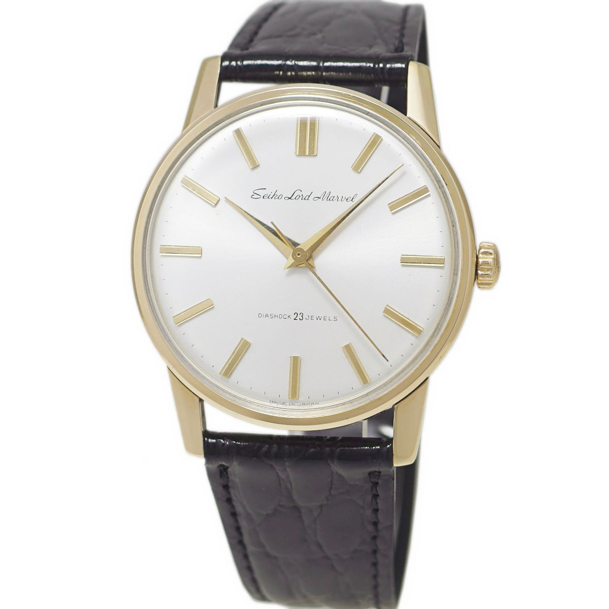 セイコー ロードマーベル 5740-1990 金張り 23石 手巻 OH済 昭和39年/1964年製 Seiko