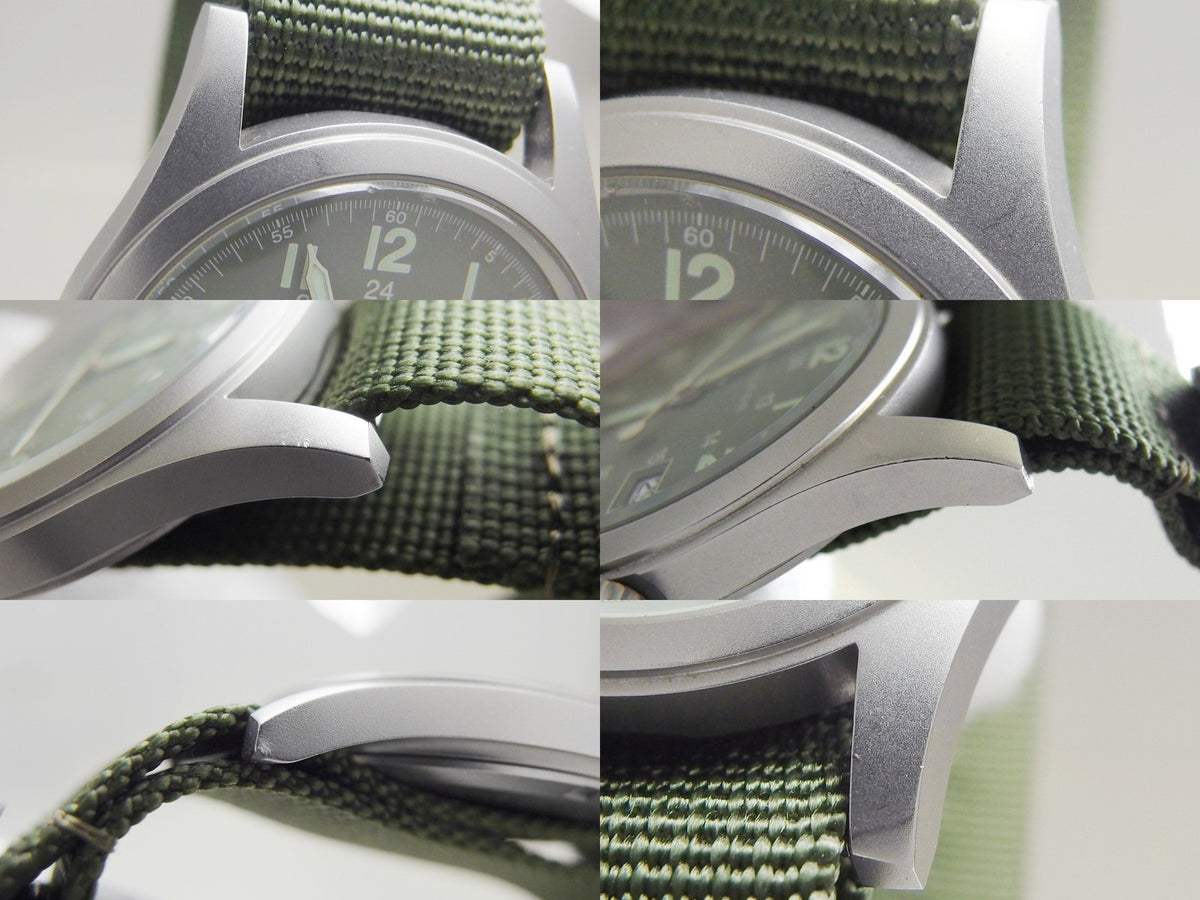 ハミルトン カーキ 38mm H68411363 グリーン文字盤 クオーツ USED Hamilton