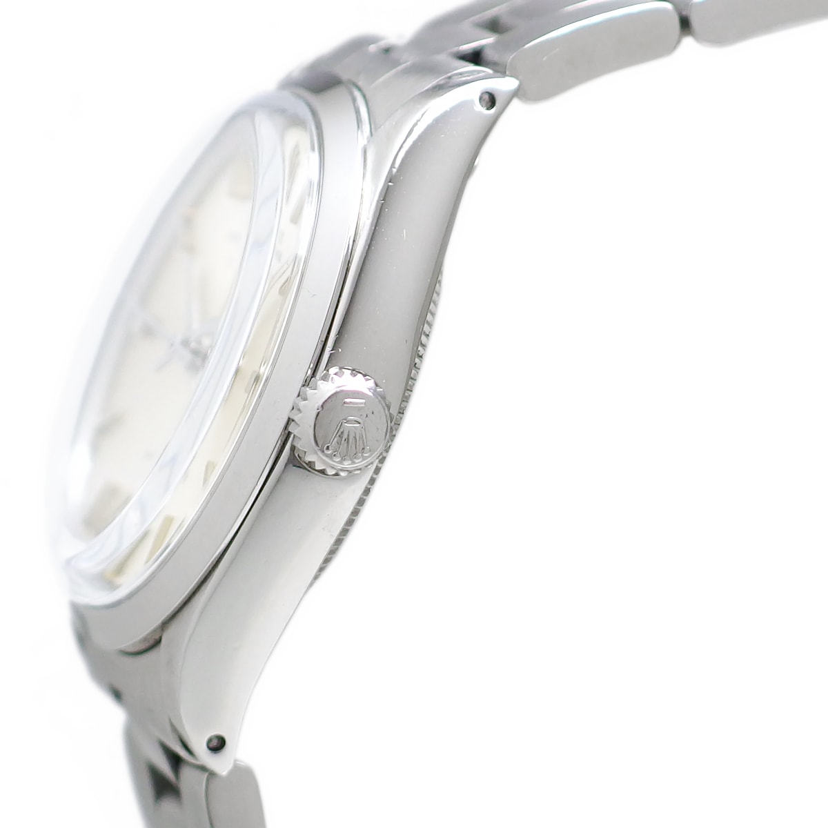 Rolex Air-King Ref.5500 Cal.1520 Automatic, Overhauled, with genuine Rolex hard bracelet, 1969 production. Rolex