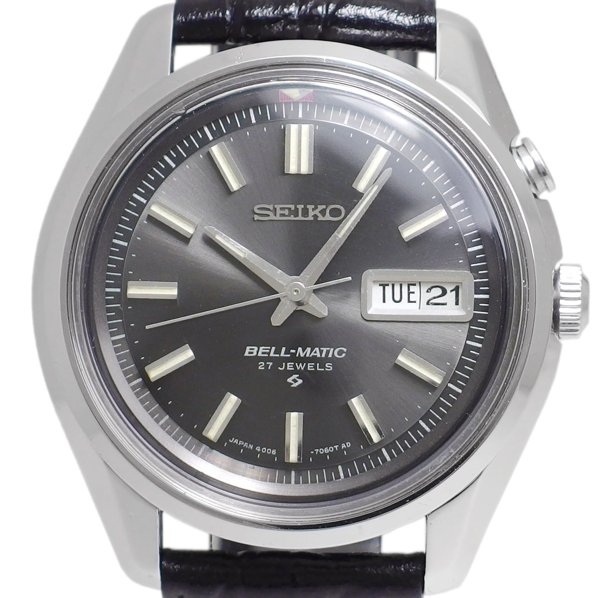 セイコー ベルマチック デイデイト 4006-7010 グレー文字盤 自動巻 OH済 昭和42年/1967年製 Seiko