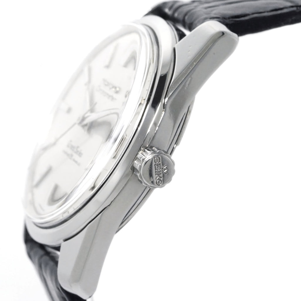 グランドセイコー セカンドモデル 5722-9990 文字盤リダン W SEIKOリューズ ライオンメダリオン 手巻 OH済 昭和40年/1965年製 Seiko
