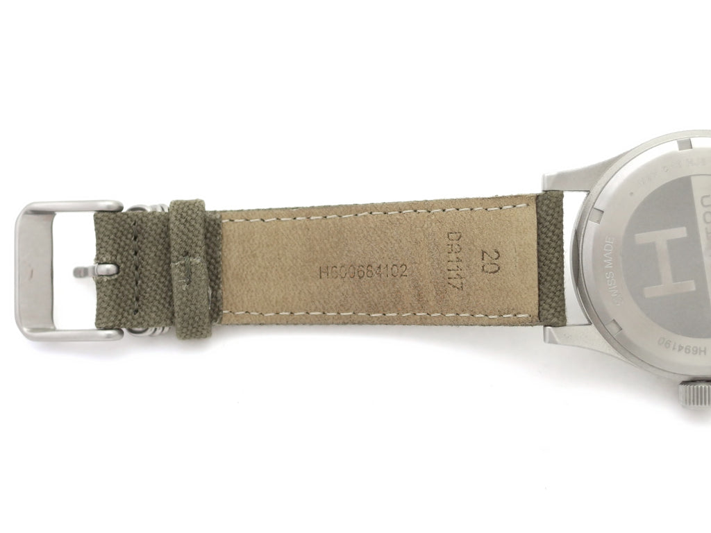 ハミルトン カーキ メカニカル 38mm H694190 グリーン文字盤 Cal.2804-2 手巻き USED Hamilton