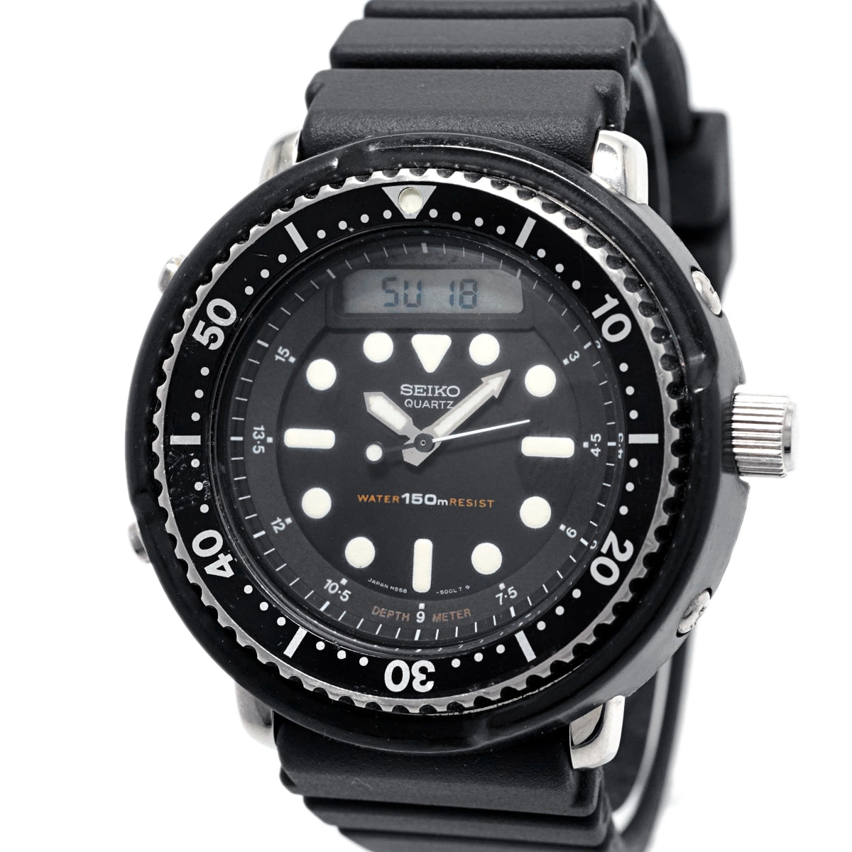 セイコー 150mダイバーズ H558-5000 ハイブリッド表示 クオーツ 昭和58年/1983年製 Seiko