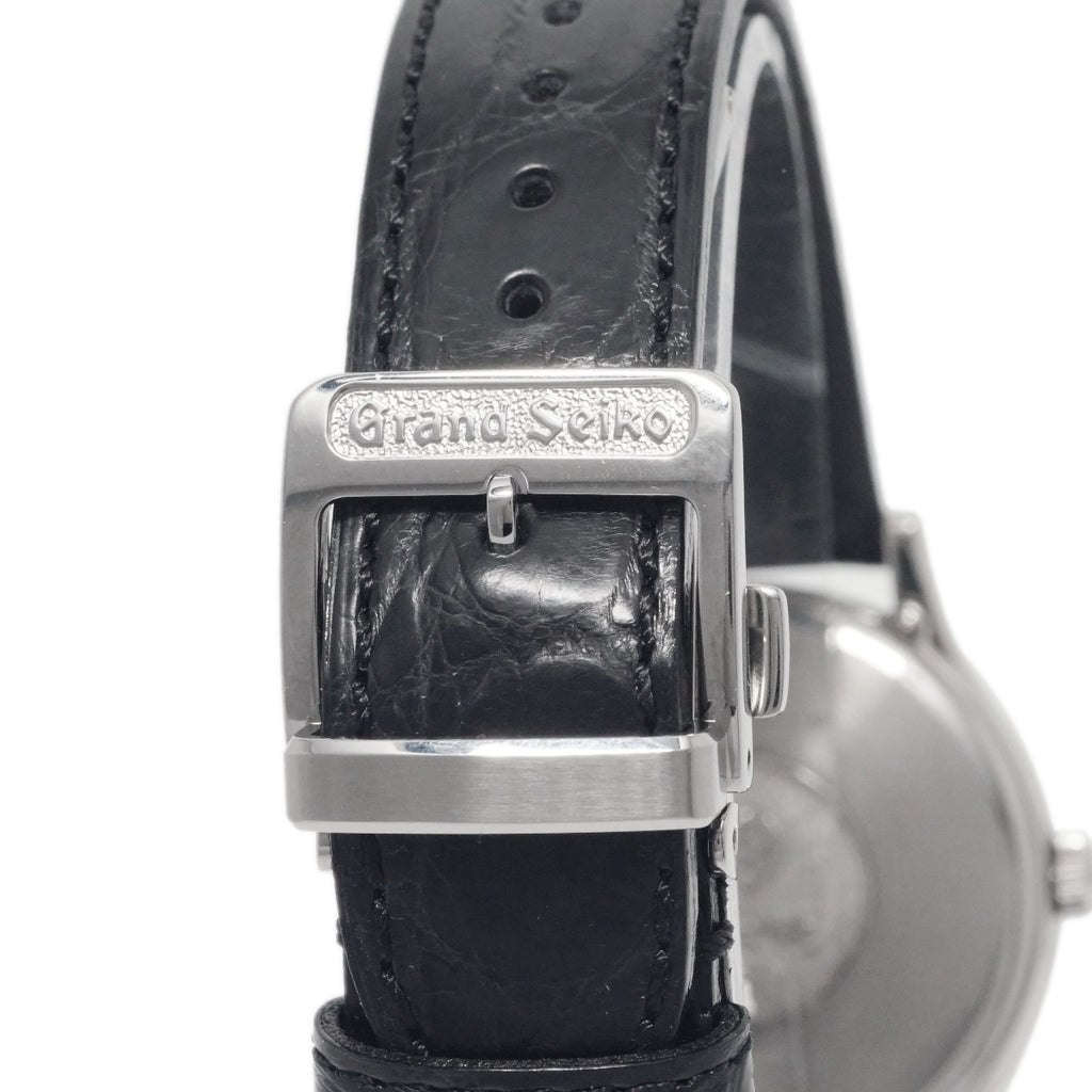 グランドセイコー SBGS005 9587-7000 プラチナ製ケース Pt950 グランドセイコーDバックル クオーツ 1991年製 USED