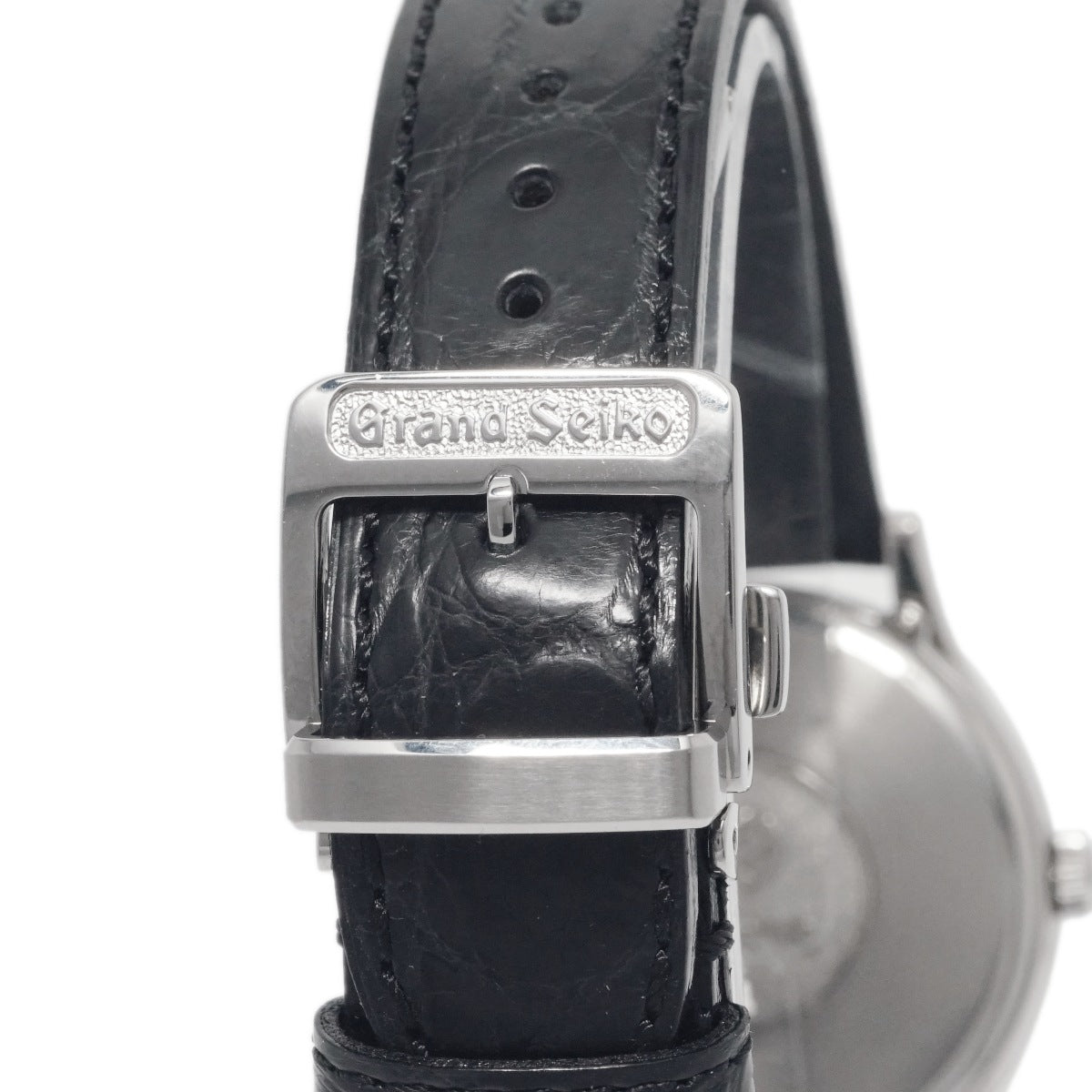 グランドセイコー SBGS005 9587-7000 プラチナ製ケース Pt950 グランドセイコーDバックル クオーツ 1991年製 USED