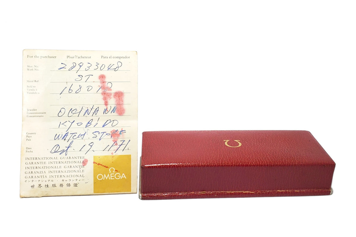 オメガ コンステレーション 168.018 箱・保証書付き 純正ブレスレット Cal.564 自動巻 OH済 1969年製 Omega