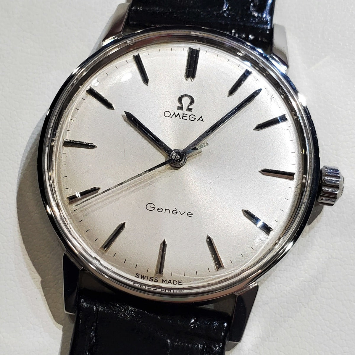 オメガ ジュネーブ 135.011SP 純正尾錠 Cal.601 手巻 OH済 1969年製
