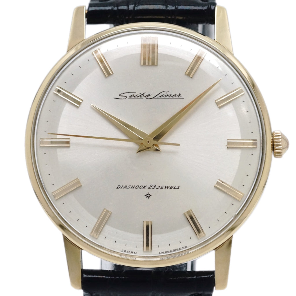 セイコー ライナー 18金無垢 J15001 Cal.3140 23石 手巻 OH済 昭和38年/1963年製 Seiko