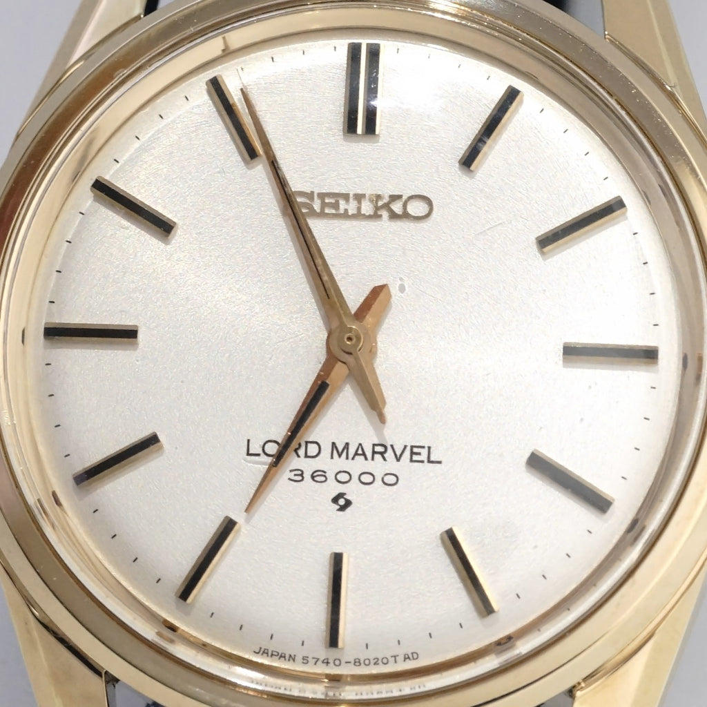 セイコー ロードマーベル 36000 5740-8000 金メッキ 手巻 OH済 昭和49年/1974年製 Seiko