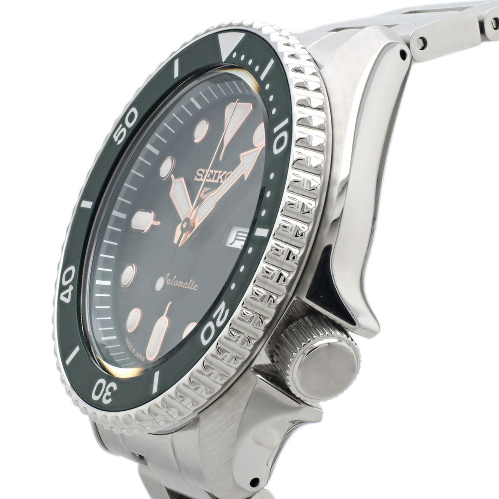 セイコー ５スポーツ メカニカル グリーン文字盤 SBSA013 4R36-07G0 自動巻 2024年購入品 USED Seiko