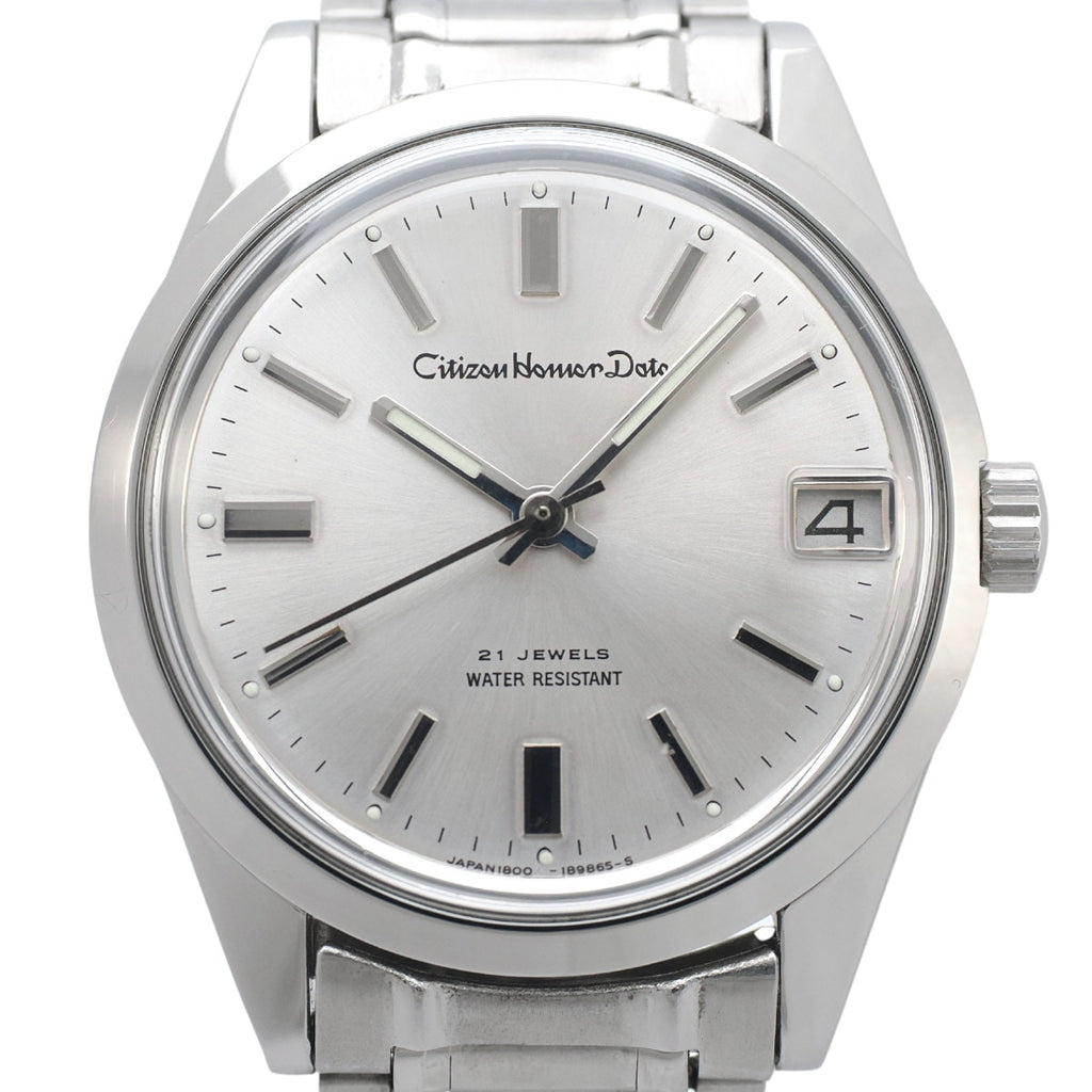 シチズン ホーマーデイト 4-180615Y 63-1019 21石 手巻 OH済 昭和48年/1973年製 Citizen