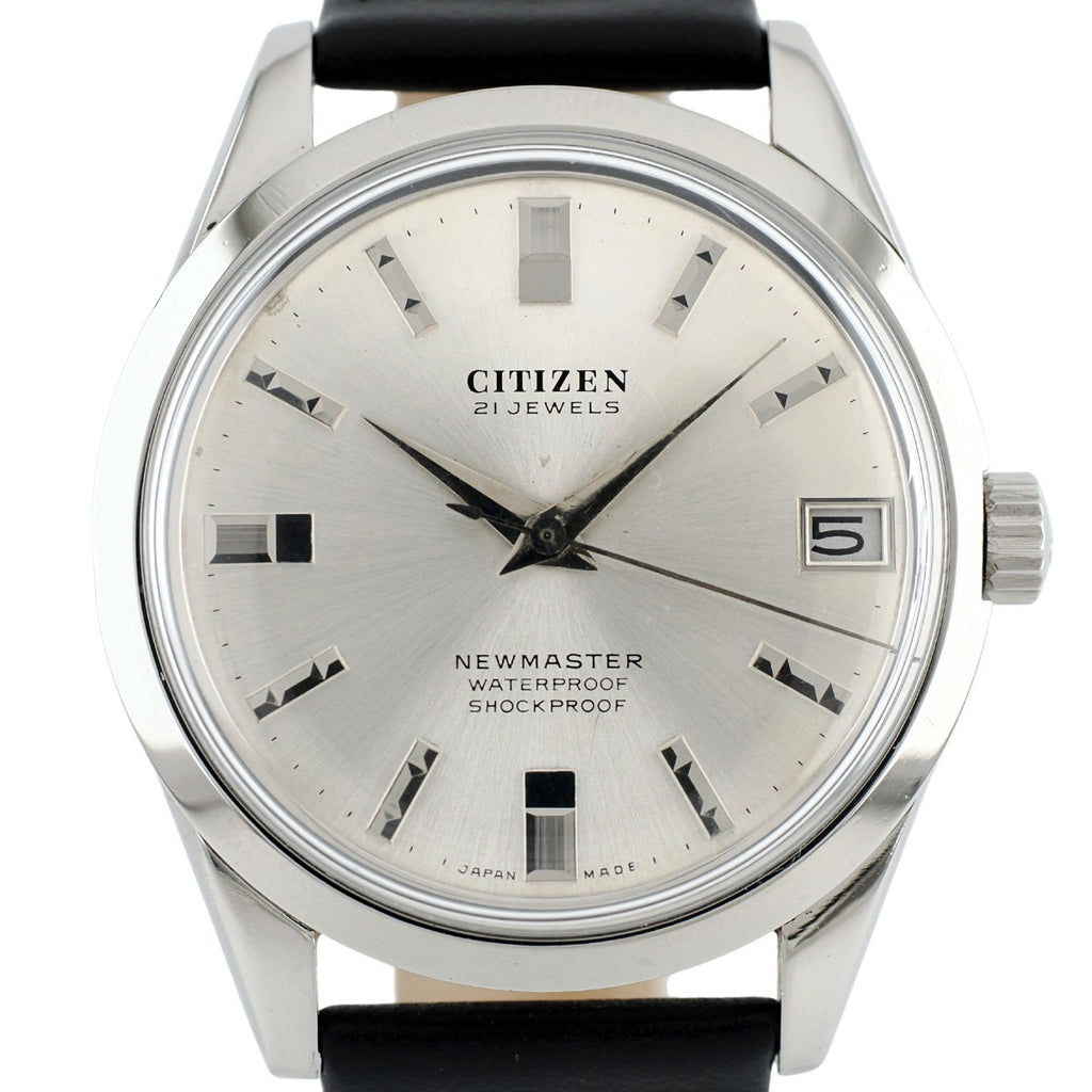 シチズン ニューマスター デイト 4-180615 C 63-1019 21石 手巻 OH済 昭和38年/1963年製 Citizen