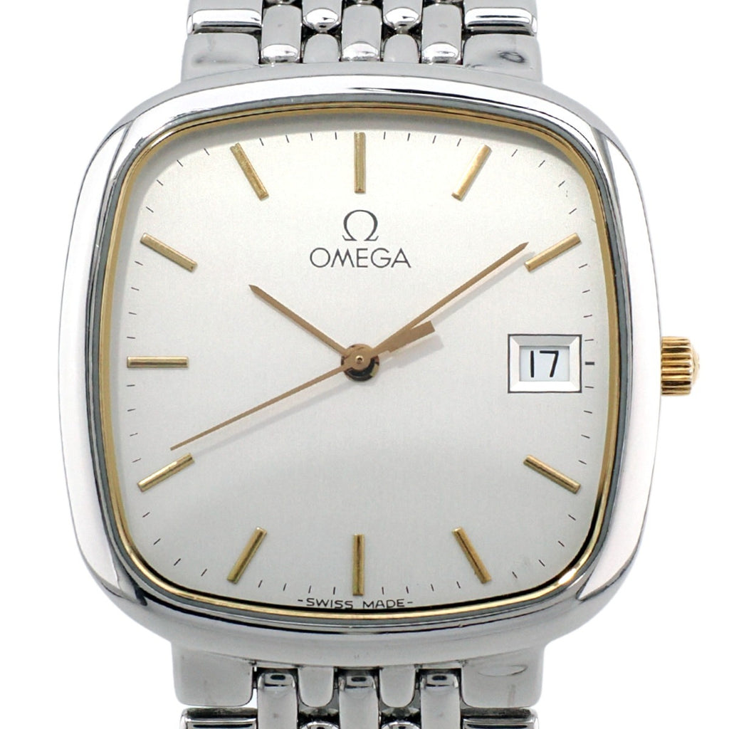 オメガ デヴィル スクエア メンズ Ref.396.1017 ETA 255.411 クオーツ 1991年製 USED Omega